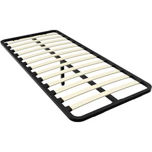 DEWINNER Rete Letto Singolo 80x190 cm Rete Senza Piedi da Appoggio con una Barra in Ferro, Rete 80x190 da Incasso e 1 piede regolabile per rinforzo in mezzo, 13 Doghe，Montaggio Rapido e Facile