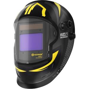 H HZXVOGEN HZXVOGEN HV23.1 - Casco per saldatura, oscuramento automatico, 10 x 6 cm, grande schermo visivo, colore vero, potenza solare/batteria, 4 sensori ad arco, ampia ombreggiatura, 4/5-9/9-13 maschera per