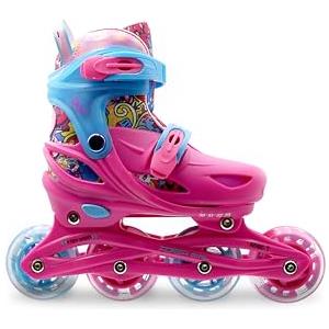 ROCES PLY pattino in linea per bambina regolabile FLASH GIRL, con ruote a LED (by Roces)