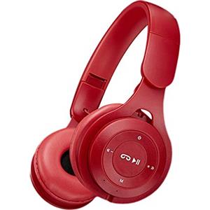 Benoon Cuffie Bluetooth M6 Cuffie Pieghevoli Wireless Macarons Cuffie Da Gioco Bluetooth Con Bassi Pesanti Heavy Rosso