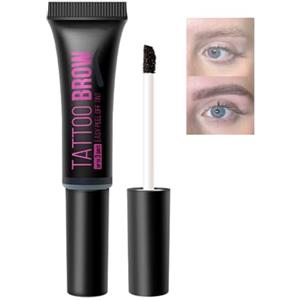 Eazerom 01 Peel Off tintura per sopracciglia, inchiostro impermeabile per sopracciglia, tintura per sopracciglia, esfoliante, gel naturale per tatuaggi, trucco a lunga durata, 01# grigio scuro