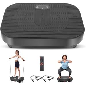 Couleeur Pedana Vibrante, Potente Pedana Vibrante Dimagrante per la Costruzione e la Modellazione Muscolare, Controllo Automatico della Velocità, Capacità di carico 150kg Piastra Vibrante Machine per la Casa