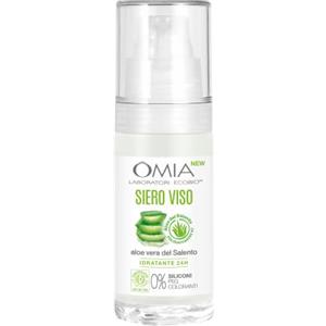 Omia, Siero Viso Idratante con Aloe Vera del Salento, Trattamento Viso Idratante per il Viso e il Contorno Occhi, Ideale come Base Trucco, 30 ml