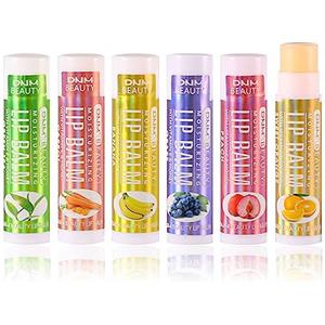 Joyeee Balsamo per Labbra - Burrocacao Labbra - Set di 6 Lip Balms - 6 Sapori - 100% Idratante Naturale - Lunga Durata - per Screpolate e Secche