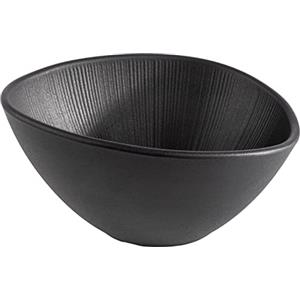 APS 85093 - Ciotola in melamina nera per piatti da cucina, 19,0 x 16,5 x 9,0 cm, 0,5 litri