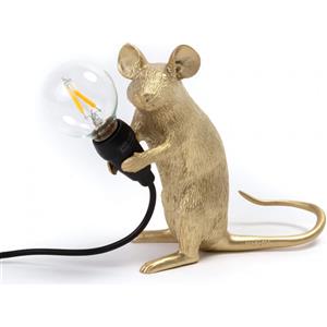 Seletti Mouse Lamp Mac Gold Seletti