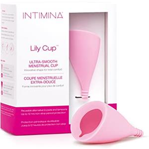 Intimina Lily Cup Size A: Coppetta Mestruale Sottile, Menstrual Cup Utilizzabile per un Massimo di 8 ore, Coppa Mestruale per Raccogliere il Flusso, Coppetta Mestruale Morbida