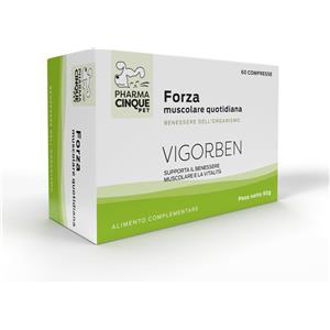 Pharma5Pet Vigorben - Integratore per Cani e Gatti, 60 Compresse per Forza e Resistenza
