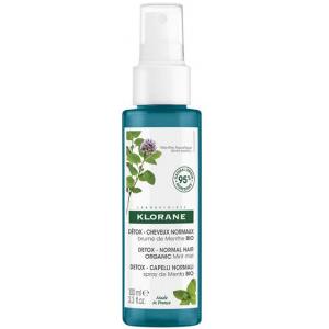 Klorane Spray Purificante alla Menta BIO 100ml - Neutralizza Odori e Dà Freschezza ai Capelli