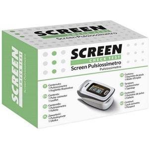 Screen Pharma Pulsiossimetro - Misurazione Saturazione Ossigeno e Pulsazioni, Dispositivo Medico CE 0482