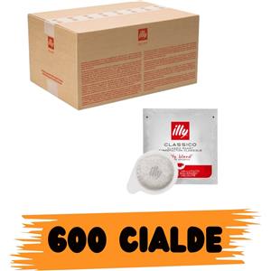 Illy Caffè Classico - Cialde 44mm, Tostatura Media, 200-600 pz, Note di Caramello e Cioccolato