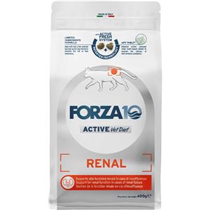 Forza10 Renal Active - Alimento dietetico secco per gatti adulti, supporto renale, 400 gr