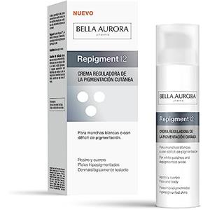 Bella Aurora Repigment12 Crema Ripigmentante 75 ml - Trattamento per Macchie Bianche e Ipopigmentazione, Ipoallergenico e Dermatologicamente Testato