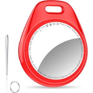 Tukio Air Tracker 1 confezione, Rojo Brillante | Localizzatore Bluetooth e cercatore oggetti con suono, batteria sostituibile, il tuo localizzatore per valigie, localizzatore chiavi, ecc.