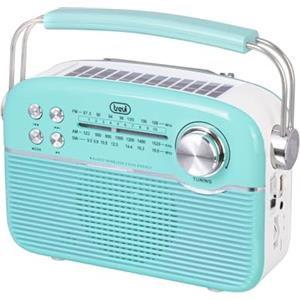 Trevi RA 7F50 BT Radio Portatile Wireless Multibanda FM AM SW con Lettore MP3, USB, Micro SD, Batteria al Litio Ricaricabile e Pannello Solare USB Type-C, Verde