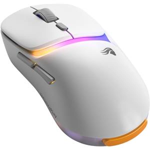 GLORIOUS Gaming - Model D3 Mouse da Gaming Wireless: batterie sostituibili InfinitePlay, Polling da 8k, Switch ottici da 130M di clic, Ultraleggero (69 g), sensore Ottico 30K DPI, RGB - Bianco