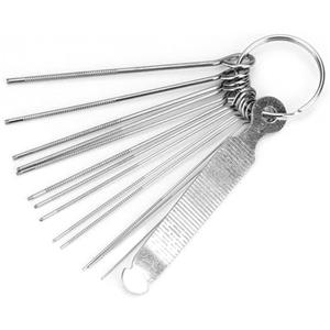 LiebeWH Set di Lime per Dadi per Chitarra 8.5cm Set di Lime per Dadi per Ponte per Chitarra Set di 13 Lime in Acciaio Inossidabile di Diverse Dimensioni per Chitarra Acustica Elettrica Ukulele