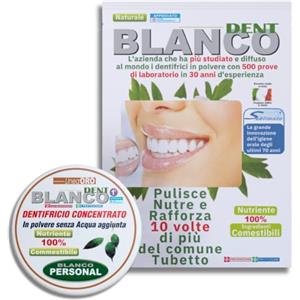 Blancodent Dentifricio Senza Fluoro in Polvere e Collutorio Naturale Dentifricio Sbiancante Professionale e Alcalinizzante per Denti Bianchi e Gengive Sane 1 Kit