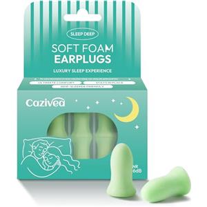 Cazivea 2026 New Version tappi orecchie dormire | 36dB Schiuma Memory Antirumore Pro | Design Acustico 5 Strati e Custodia Portatile per Chi Dorme di Lato, Lavoro e Russamento (Verde erba, Media)