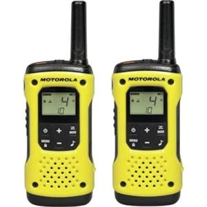 MOTOROLA Solutions - Lotto di 2 Walkie Talkie - TALKABOUT T92 - PMR446 - Nero/Giallo - Lungo raggio - Indice IP67 - Funzionano con batterie
