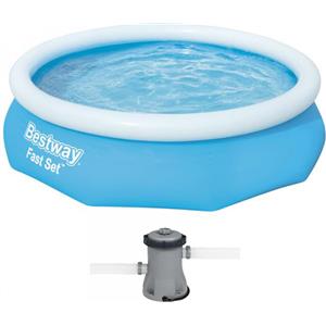 Bestway Fast Set 57270 - Ø305x76 cm - Piscina gonfiabile + Pompa filtro 16 W