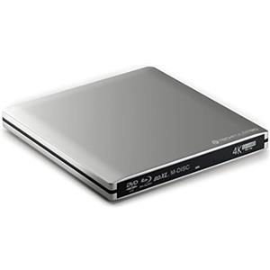 techPulse120 UHD 4k 3D M-Disc BDXL lettore USB 3.0 & Type C Blu-ray Burner Superdrive esterno UltraSlim UltraHD Drive BD DVD CD Ultra per Computer Notebook Ultrabook Windows Mac OS Apple iMAC