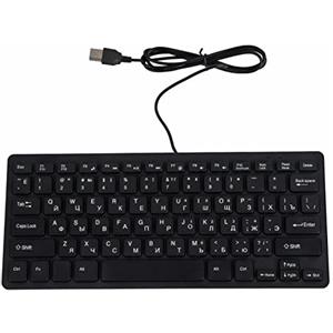 AYNEFY tastiera russa tastiera russa Tastiera Cablata per PC Universale Design Ergonomico Mini Tastiera Portatile Ultra Sottile Portatile Cablata 78 Tasti Meccanica Tastiera Russa Francese Tedesca per Laptop