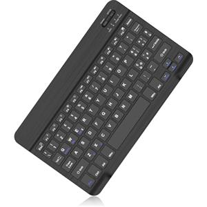 SENGBIRCH Tastiera Bluetooth Wireless, Compatibile con Tablet iPad/iPad Pro/Samsung/Huawei/Xiaomi/Lenovo/Android, Tastiera Bluetooth Wireless Ultrasottile per iPad,Redmi, Nero