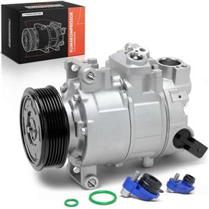 Frankberg Compressore dell'aria condizionata con frizione Compatibile con A4 8EC B7 8K2 B8 8KH B8 8ED B7 8K5 B8 8H7 8HE Exeo 3R2 3R5 A6 4F2 C6 4F5 C6 A5 8T3 8F7 4F0260805AA, con l'olio preconfezionato