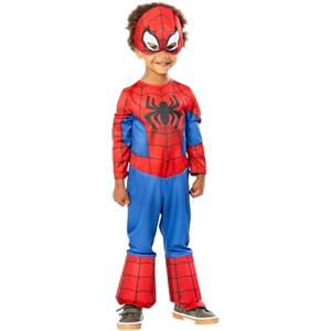 Rubie's Rubies Costume Spidey Classic per bambino e bambina, Tuta e maschera, Licenza Ufficiale Marvel, Taglia 3-4 anni per Carnevale, Natale, feste