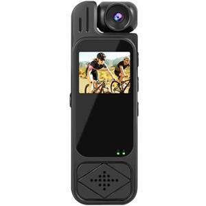 FJLKGDSP Mini telecamera da corpo Y9 1080P HD Telecamera sportiva Visione notturna a infrarossi Videoregistratore digitale 1,3 pollici Bodycam Piccola videocamera della polizia