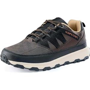 LEOSS ORIGINAL Sneaker Uomo Scarpe da Città Sportive Fitness Scarpe da Ginnastica Leggere Scarpe da Corsa Casual Scarpe da Escursionismo (Marrone, 45 EU, MLE255070-13)