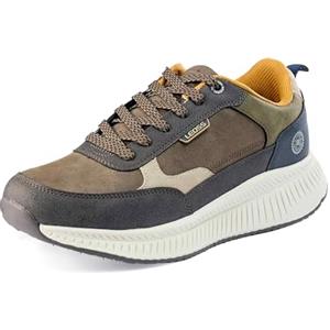LEOSS ORIGINAL Scarpe con Lacci Uomo Scarpe da Corsa Urbane Scarpe da Ginnastica Autunnali Casual Sneaker Invernali per Walking (Verde, 42 EU, MLE255337-15)