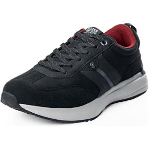 LEOSS ORIGINAL Scarpe da Corsa Leggere Uomo Scarpe da Escursionismo Casual Running Shoes Sportive Scarpe da Ginnastica Sneaker Antiscivolo (Nero, 41 EU, MLE255079-1)