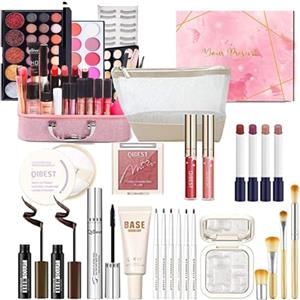 CHSEEO Kit per il Trucco di Bellezza, Set di Trucchi Completo Trousse di Trucchi Palette Ombretti Correttore Fard Cosmetics Astuccio per il Trucco Palette Trucchi per Occhi, Viso e Labbra #4