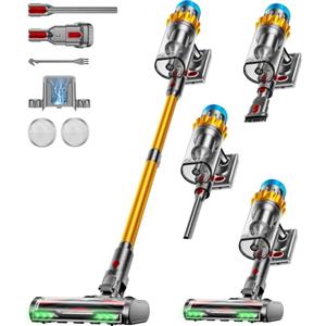 JRFYHFT Aspirapolvere Senza Fili, 55KPA/650W/70Mins Scopa Elettrica Senza Fili, Autoportante Anti-groviglio/OLED Schermo/1,8L Cup Aspirapolvere senza fili potente, Adatto per Tappeti/Pavimenti/Capelli
