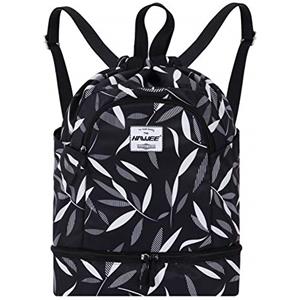 HAWEE Sportivo Zaino Grande Impermeabile Borsa da Palestra Sacca con Tasca Interna Unisex per Vita Quotidiana Scuola Sport All'Aperto Tempo Yoga Libero Spiaggia Nuoto