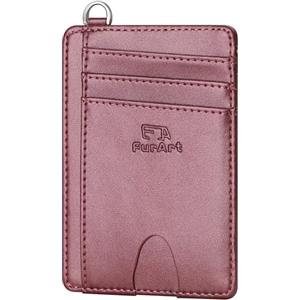 FurArt Porta Carte di Credito, Protezione RFID Portafoglio porta tessere Sottile, Slim Porta Carte Credito Da Uomo e Donna