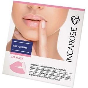 Incarose Più Volume Lip Mask - Maschera Labbra Monouso Super Idratante con Acido Ialuronico e Polimero Zuccherino