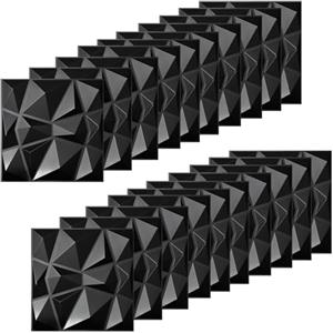HKQBXO 20 pezzi Pannelli Decorativi per Pareti Interne, 30 × 30 cm Pannelli PVC per Esterno, Adesivi Murali 3D, Decorativi per Pareti Camera da Letto, Wall Panel, Pannello Decorativo Parete