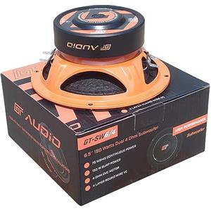 GK SOUND KIT SET PER BASS FACE GT AUDIO GT-SW6/4 1 subwoofer 16,5 cm 6,5 da 75 watt rms 150 watt max doppia bobina da 4+4 ohm dvc dual voice coil per bagagliaio auto, 1 pezzo