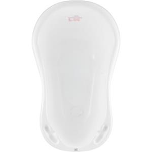 Hylat Baby Friends Bianca Vaschetta Bagnetto Neonato con Tappo - Certificato TÜV Rheinland - Stabile e Confortevole, Ideale per Bambini fino a 12 Mesi - Vasca Neonato Bagnetto - Collezione Lite