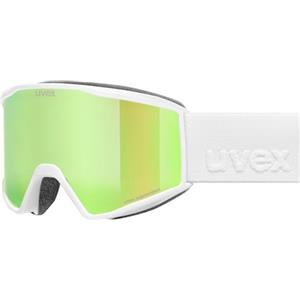 Uvex blast FM, maschera da sci Unisex adulto, white matt/green-clear, one size