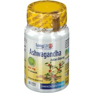 LongLife Ashwagandha 500mg - Integratore Adattogeno Naturale (60 Capsule)