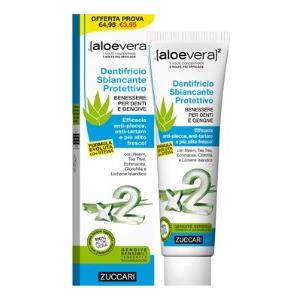 AloeVera2 Dentifricio Sbiancante Protettivo - Con Aloe Vera e Silice Naturale