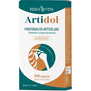 Erba Vita Artidol 60 Capsule - Integratore per la funzionalità articolare con Boswellia e Artiglio del Diavolo, arricchito con Vitamina C
