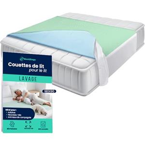 BestZings- Traverse letto anziani - Coprimaterasso rinfrescante matrimoniale - Coprimaterasso matrimoniale 180x200 - Copriletto impermeabile - coprimaterasso una piazza e mezza - Alato 90x180 Pack 1
