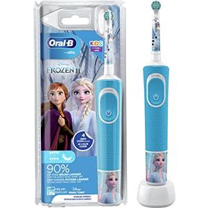 Oral-B Spazzolino Elettrico Ricaricabile Kids Frozen II Per Bambini, 1 Testina, 1 Spazzolino