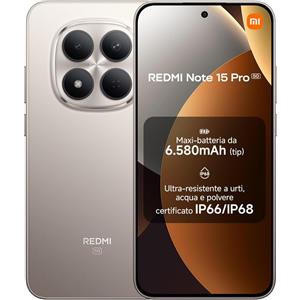 Xiaomi Redmi Note 15 Pro 5G Dual Sim 8GB / 256GB - Titanium - EUROPA