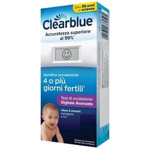 Clearblue Test di Ovulazione Digitale Avanzato 20 pezzi - Dispositivo per l'Individuazione dei Giorni Fertili
